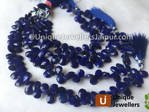 Lapis Faceted Pear Beads